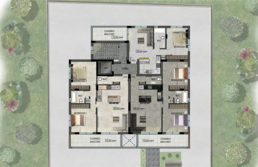 2 bedroom apartment - 13011, photo 11