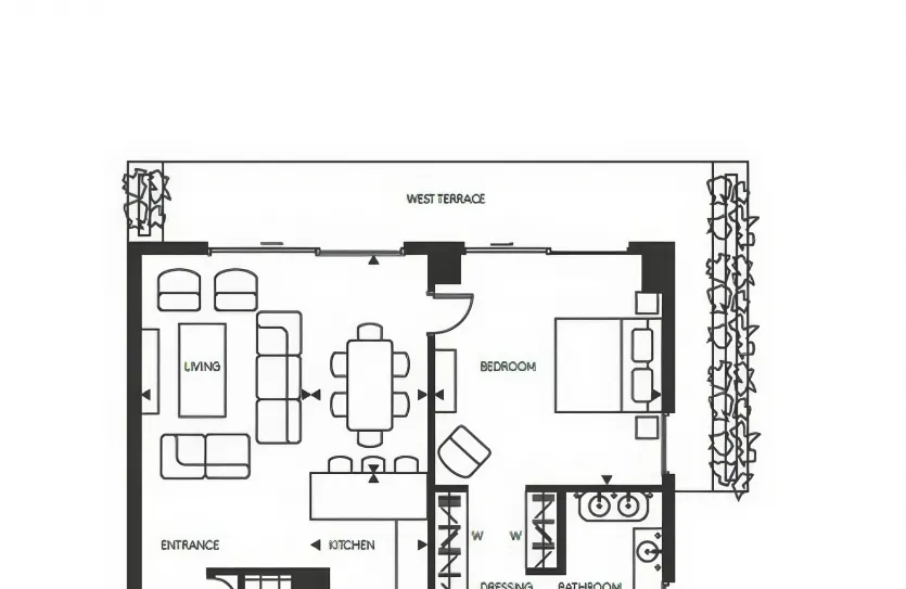 Квартира с 1-ой спальней - 13501, photo 18