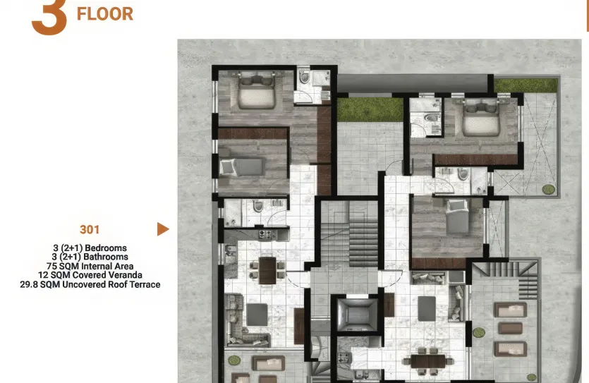 3 bedroom apartment - 13771, photo 3