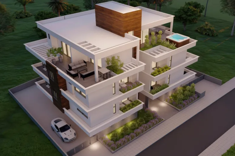 3 bedroom penthouse in Germasogeia, Limassol, new development