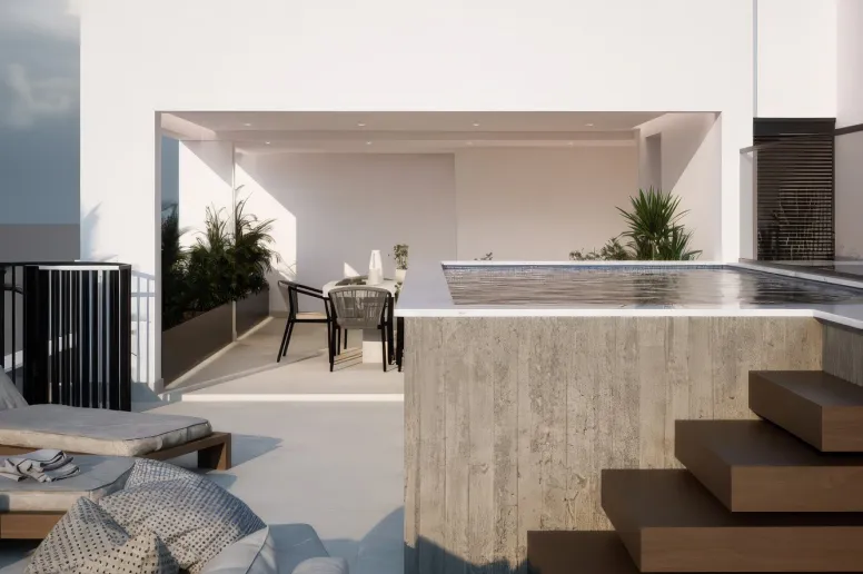 3 bedroom penthouse in Panthea, Mesa Geitonia, Limassol