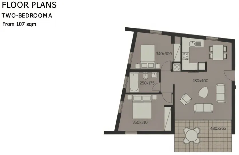 Квартира с 2-мя спальнями - 15391, photo 6