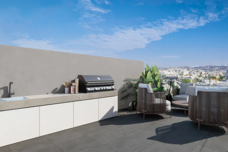 2 bedroom penthouse in Mesa Geitonia, Limassol